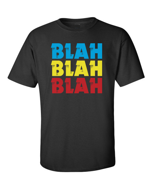 geddy lee blah blah blah shirt