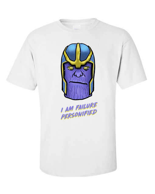 thanos white t shirt